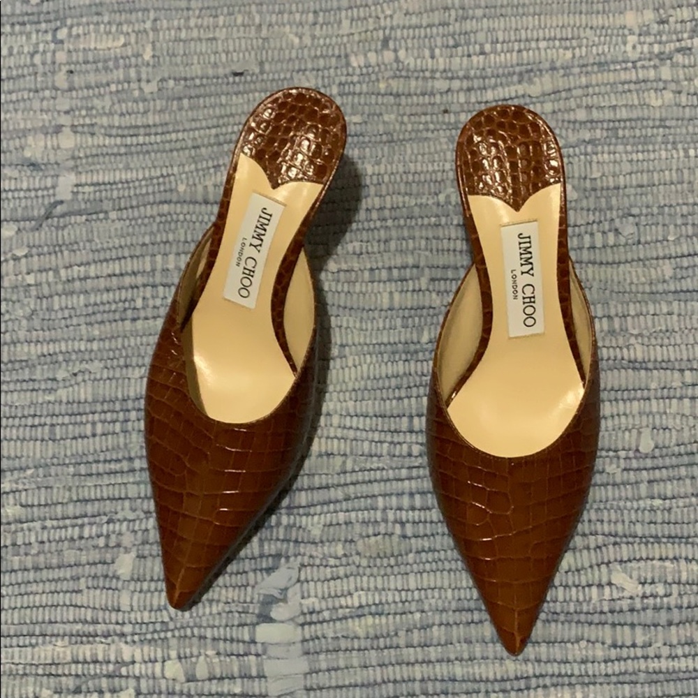 NWOB Jimmy Choo kitten heel slides sz 37